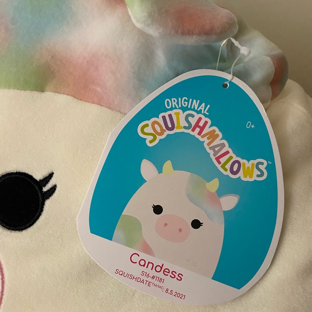 Candess the Cow Squishmallow 16 inch NWT - Picture 4 of 5